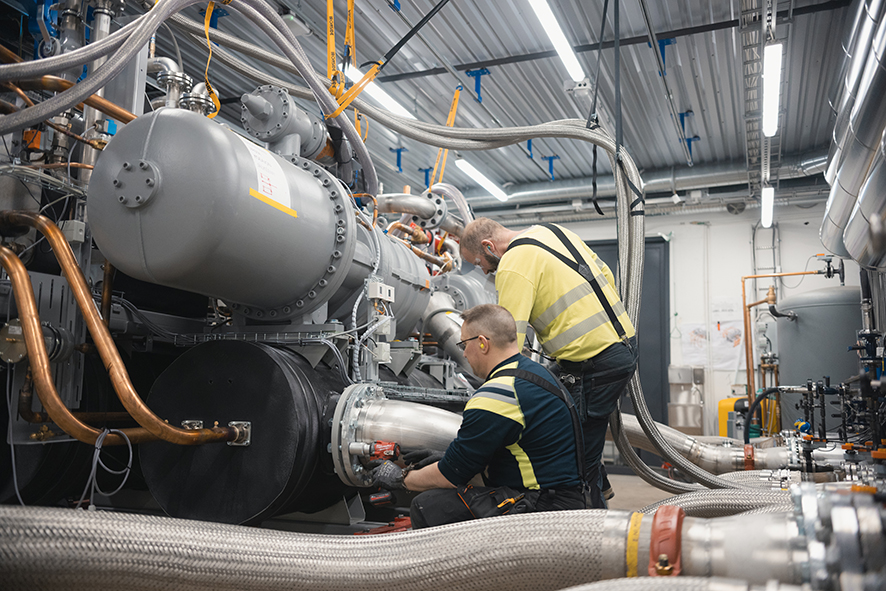New test bench for the Oilon heat pump factory
